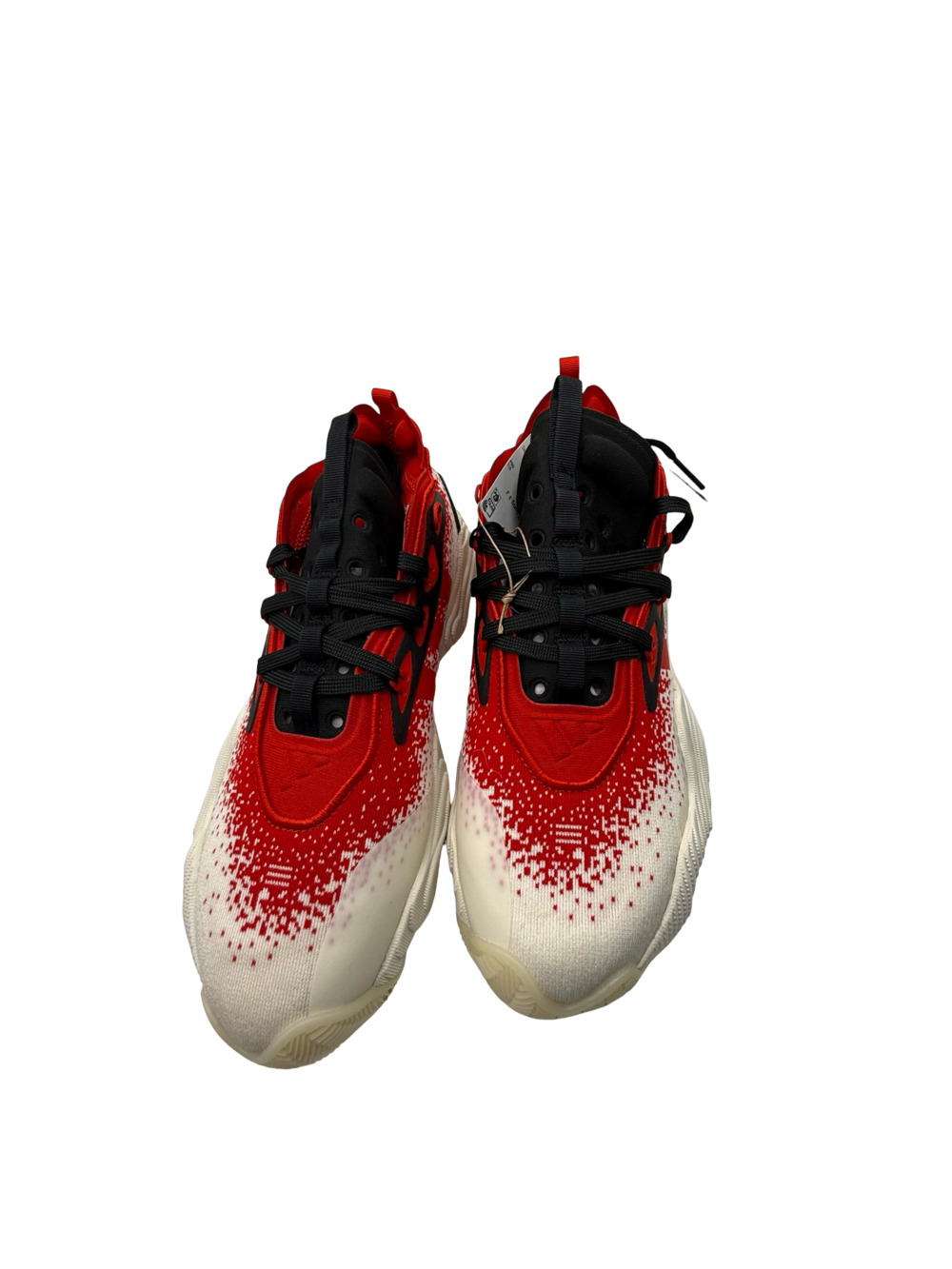 Adidas Trae Young 3 Basketball Shoes - White/Vivred/Cblack (IE7881) - Picture 4 of 11